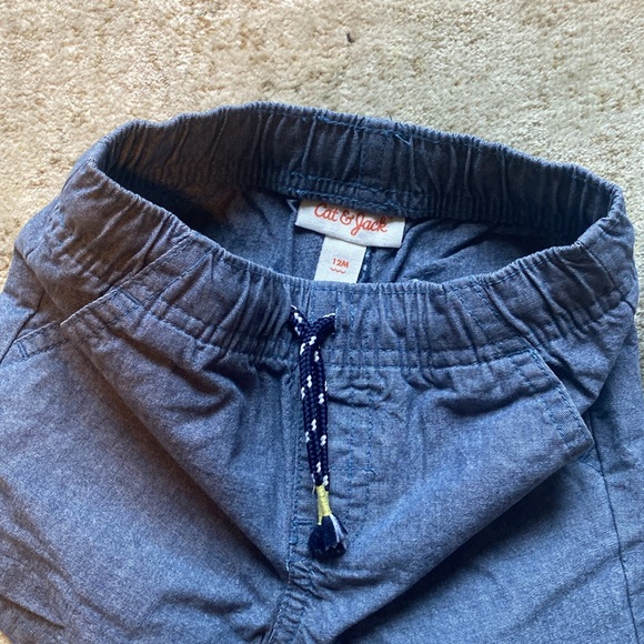 Stylish Kids Blue and Striped Shorts Set - Picture 2 of 4